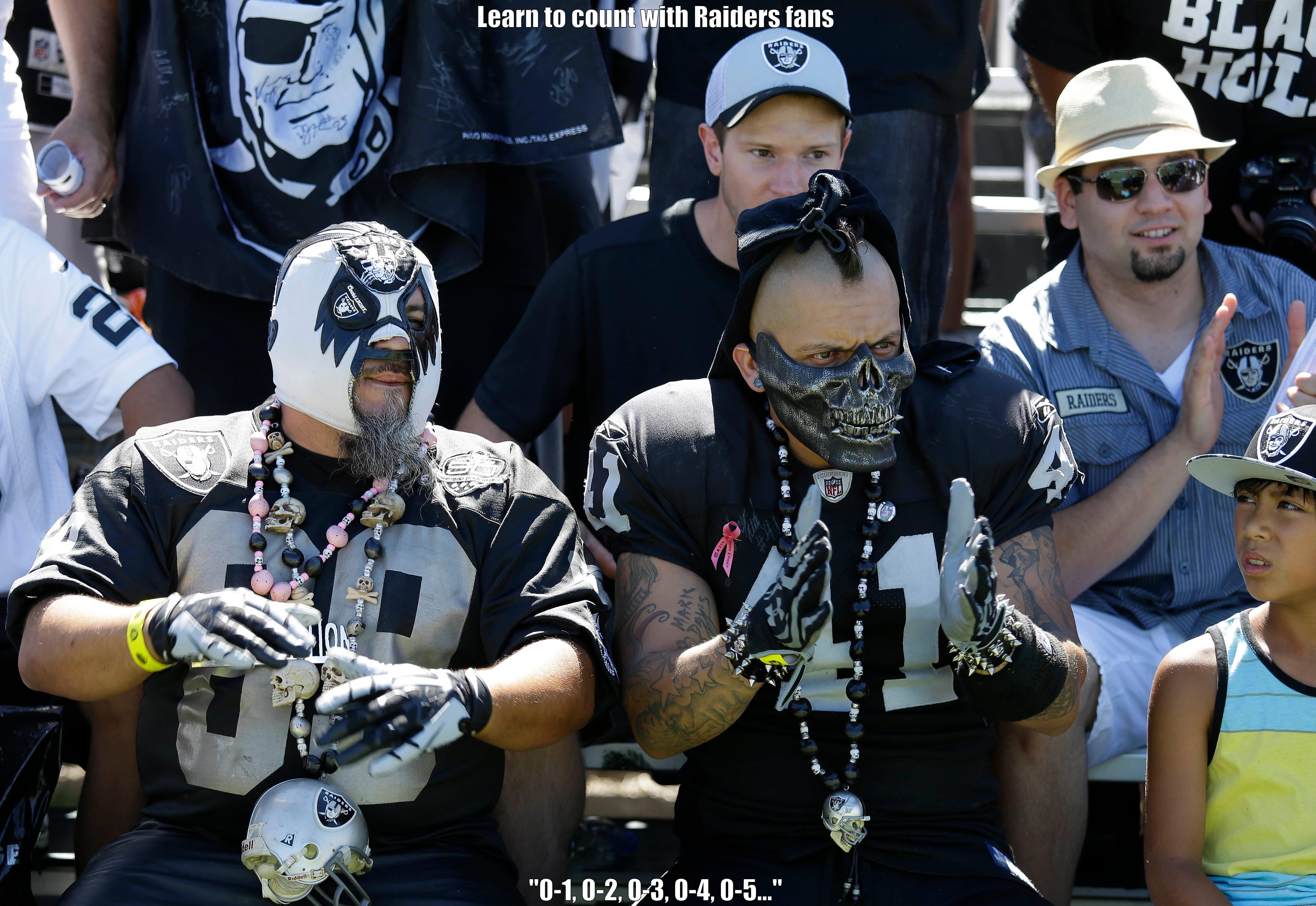 LEARN TO COUNT WITH RAIDERS FANS 