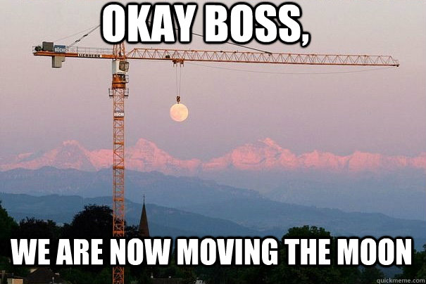 okay boss, we are now moving the moon - okay boss, we are now moving the moon  so this is how time passes..