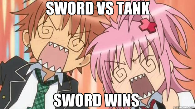 Sword vs Tank Sword wins  Anime shock