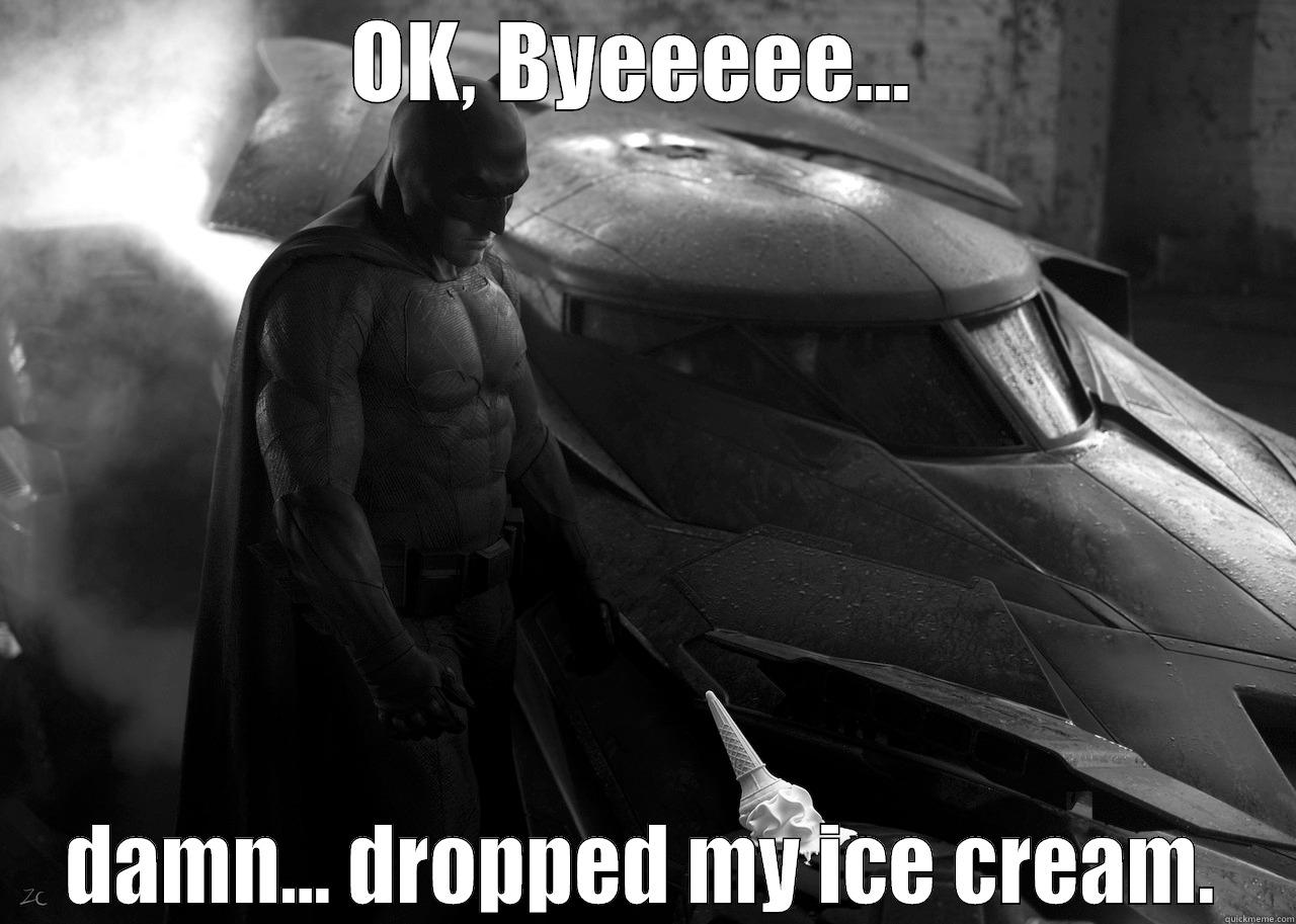OK, BYEEEEE...  DAMN... DROPPED MY ICE CREAM. Misc