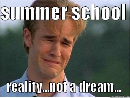 SUMMER SCHOOL  REALITY...NOT A DREAM... 1990s Problems