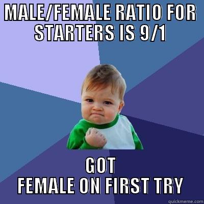 Pokemon X Win - MALE/FEMALE RATIO FOR STARTERS IS 9/1 GOT FEMALE ON FIRST TRY Success Kid