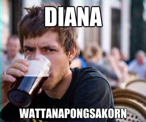 Diana wattanapongsakorn  Lazy College Senior