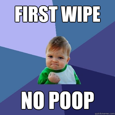 First Wipe No Poop  Success Kid