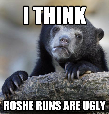 I think Roshe runs are ugly  Confession Bear