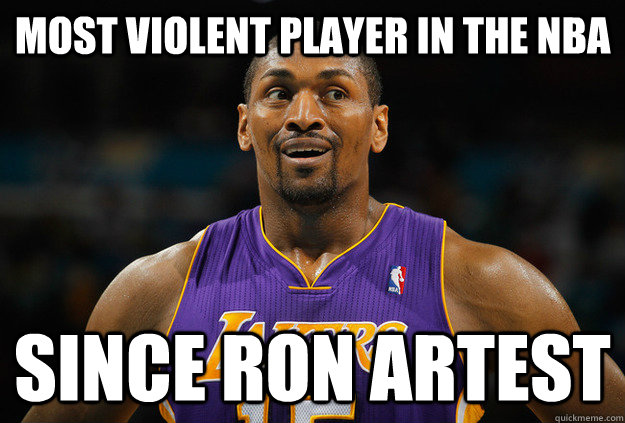Most violent player in the nba since ron artest  