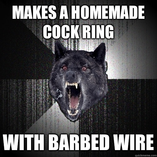Makes a homemade Cock Ring With Barbed Wire - Makes a homemade Cock Ring With Barbed Wire  Insanity Wolf