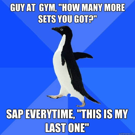 Guy at  gym, 
