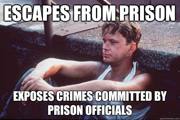 Escapes from prison  exposes crimes committed by prison officials  - Escapes from prison  exposes crimes committed by prison officials   Original Good Guy Greg