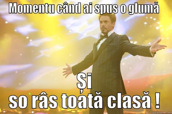 MOMENTU CÂND AI SPUS O GLUMĂ  ȘI SO RÂS TOATĂ CLASĂ ! Misc
