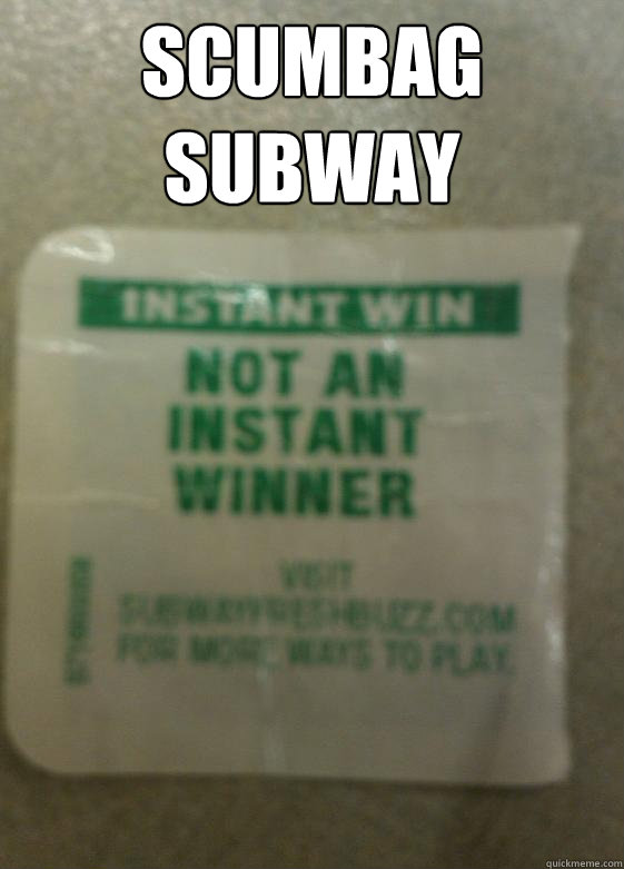 Scumbag subway  - Scumbag subway   Misc