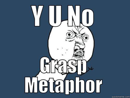 Y U NO GRASP METAPHOR Y U No