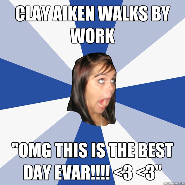 Clay Aiken walks by work 