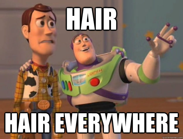 hair hair everywhere - hair hair everywhere  Buzz Lightyear