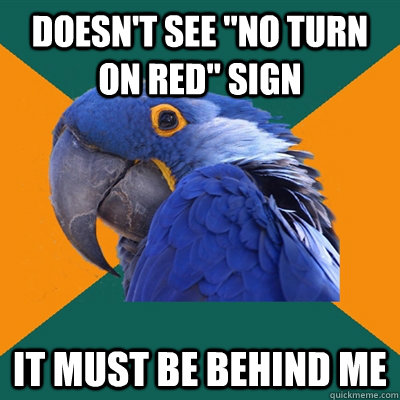 Doesn't see 