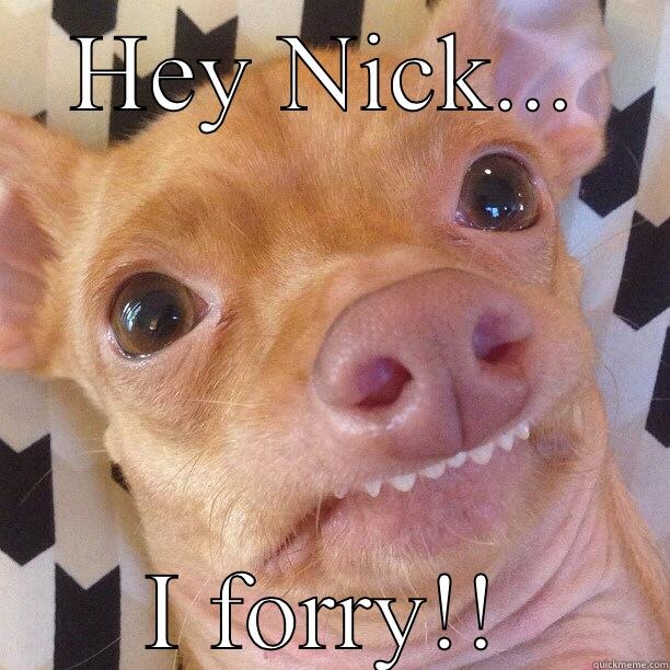 HEY NICK... I FORRY!! Misc