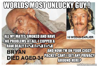 Bryan Cigarette pack Australia memes