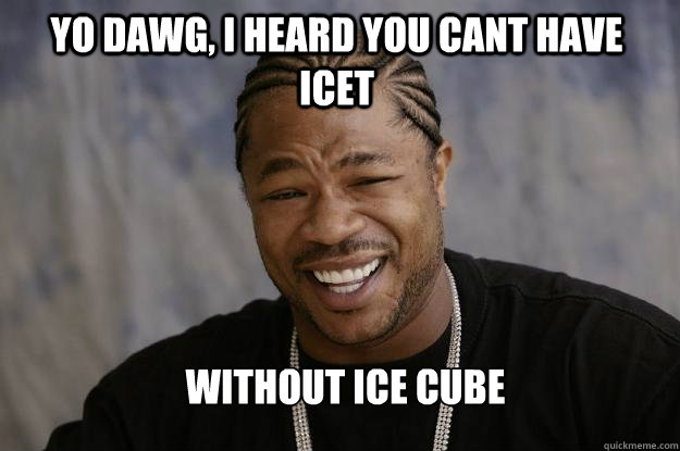 yo dawg, i heard you cant have IceT Without Ice Cube  Xzibit