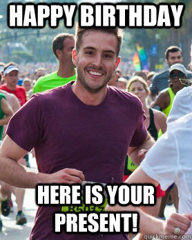 Happy birthday here is your present!  Ridiculously photogenic guy