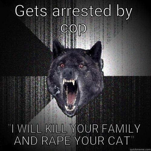 GETS ARRESTED BY COP 