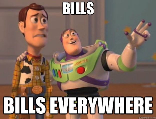 bills bills everywhere - bills bills everywhere  Toy Story