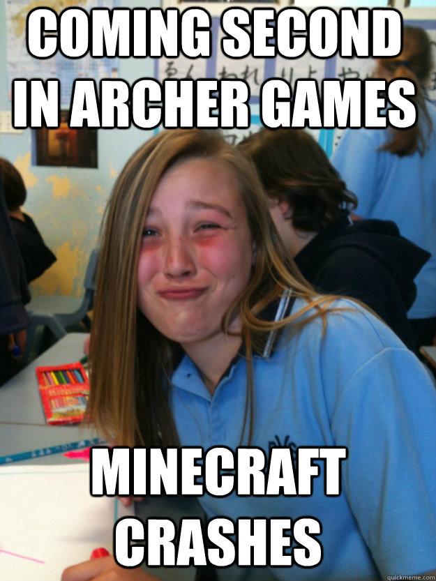 coming second in archer games minecraft crashes  