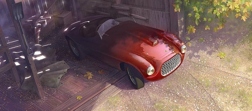 I STRIP AWAY THE OLD DEBRIS THAT HIDES A SHINING CAR A BRILLIANT RED BARCHETTA FROM A BETTER VANISHED TIME Misc