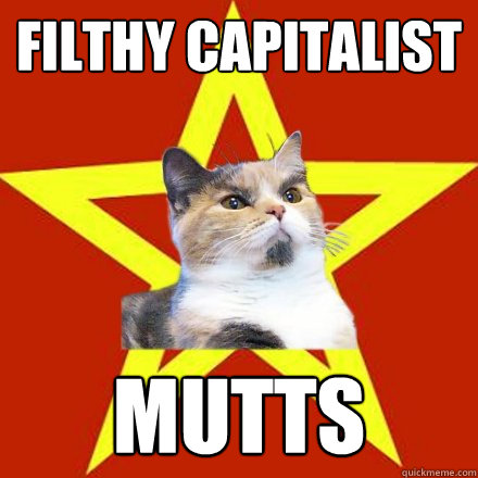 Filthy capitalist Mutts  Lenin Cat