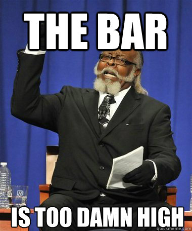 The bar Is too damn high  Rent Is Too Damn High Guy