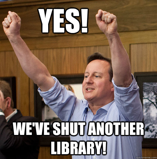 YES! We've shut another library!  