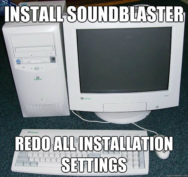 Install Soundblaster Redo all installation settings  First Gaming Computer