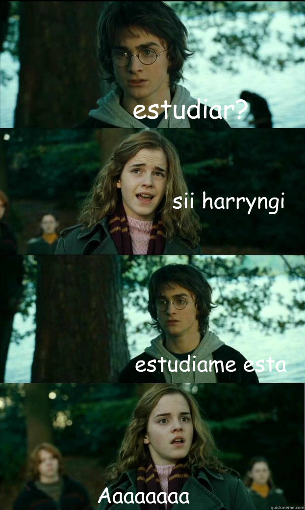 estudiar? sii harryngi estudiame esta  AaaaaaaaaaaaaaaHHHHH!!!!!  Horny Harry