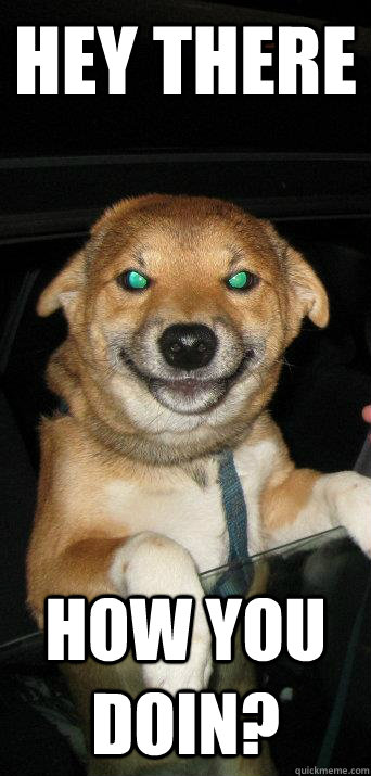 hey there how you doin? - hey there how you doin?  Creep Sauce Dog