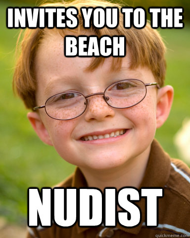 Invites you to the beach nudist  Disappointing Childhood Friend