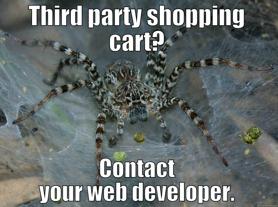 Halloween spider pun - THIRD PARTY SHOPPING CART? CONTACT YOUR WEB DEVELOPER. Misc