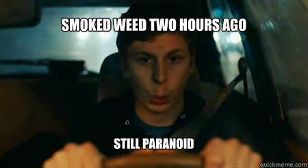 smoked weed two hours ago still paranoid - smoked weed two hours ago still paranoid  Akward Driving Michael Cera