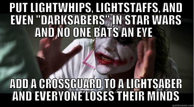Lightsaber drama - PUT LIGHTWHIPS, LIGHTSTAFFS, AND EVEN 