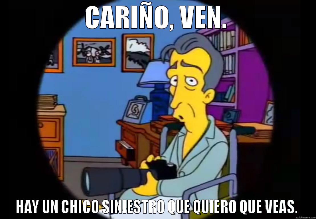 CARIÑO, VEN. HAY UN CHICO SINIESTRO QUE QUIERO QUE VEAS. Misc