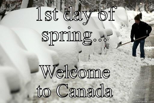 1ST DAY OF SPRING... WELCOME TO CANADA Misc