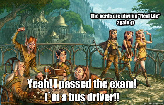 The nerds are playing 