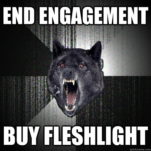 END ENGAGEMENT BUY FLESHLIGHT   Insanity Wolf