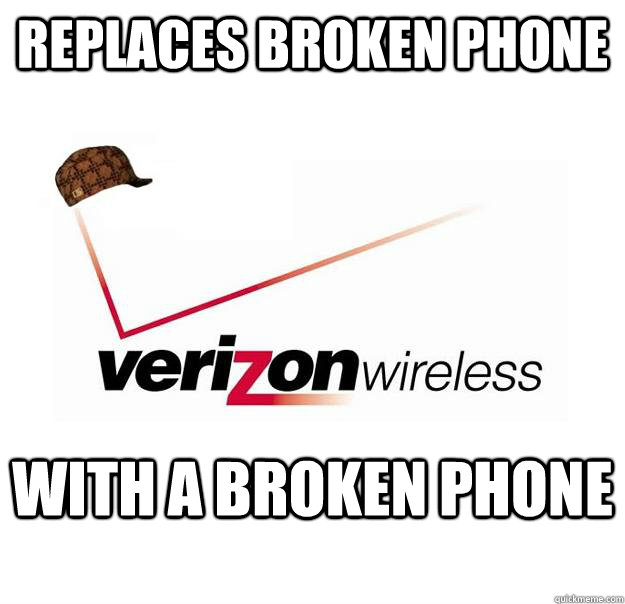 Replaces broken phone with a broken phone  