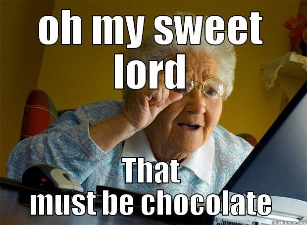 OH MY SWEET LORD THAT MUST BE CHOCOLATE Grandma finds the Internet