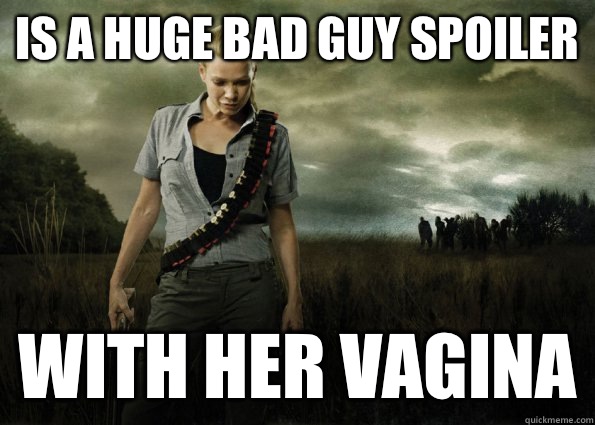 Is a huge bad guy spoiler With her vagina - Is a huge bad guy spoiler With her vagina  Scumbag Andrea