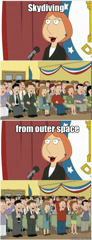 Skydiving from outer space  911 lois