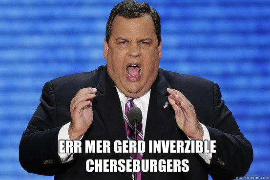  ERR MER GERD INVERZIBLE CHERSEBURGERS  