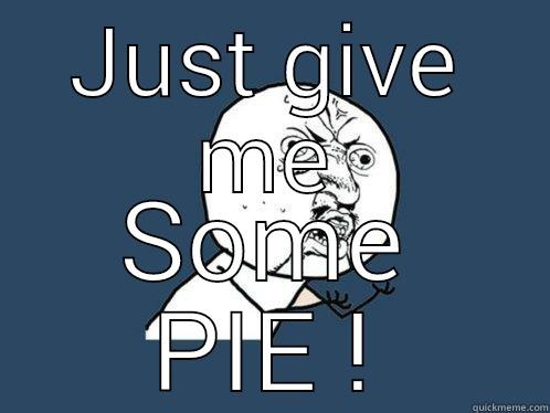 JUST GIVE ME SOME PIE ! Y U No
