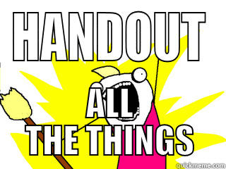 HANDOUT ALL THE THINGS All The Things