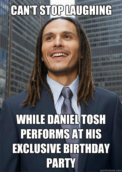 Can't stop laughing while Daniel tosh performs at his exclusive birthday party  Successful Pothead