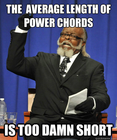 THe  average length of power chords is too damn short  The Rent Is Too Damn High